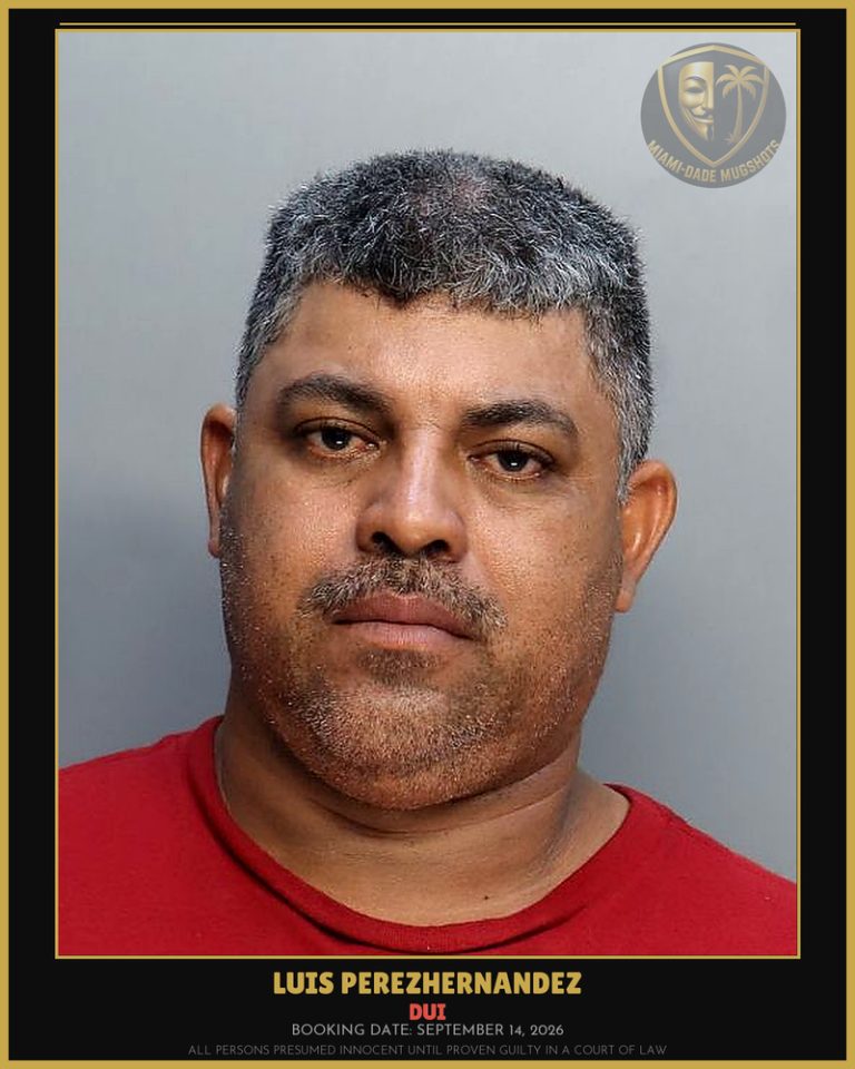 Perezhernandez Luis Rodolfo Arrested – DUI – Miami-Dade County (September 14, 2026)
