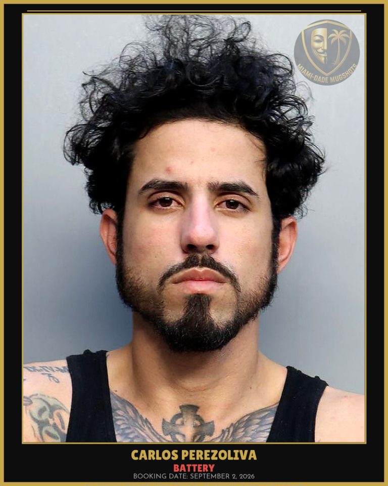 Perezoliva Carlos  Daniel Arrested – BATTERY – Miami-Dade County (September 2, 2026)