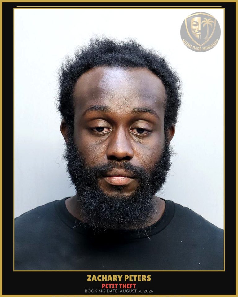 Peters Zachary Aaron Arrested – PETIT THEFT – Miami-Dade County (August 31, 2026)