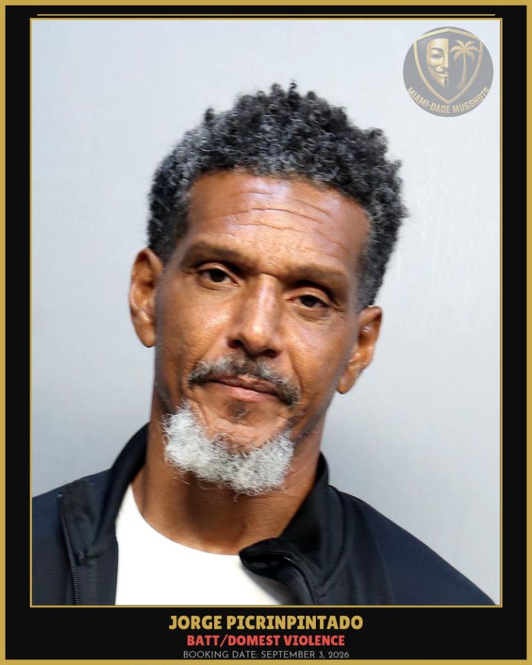 Picrinpintado Jorge Albert Arrested – BATT/DOMEST VIOLENCE – Miami-Dade County (September 3, 2026)
