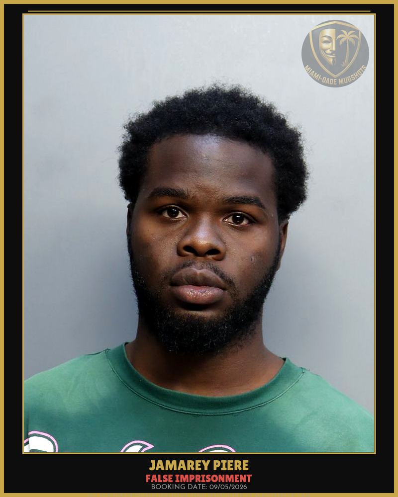 Piere Jamarey Arrested – False Imprisonment – Miami-Dade County (Unknown)