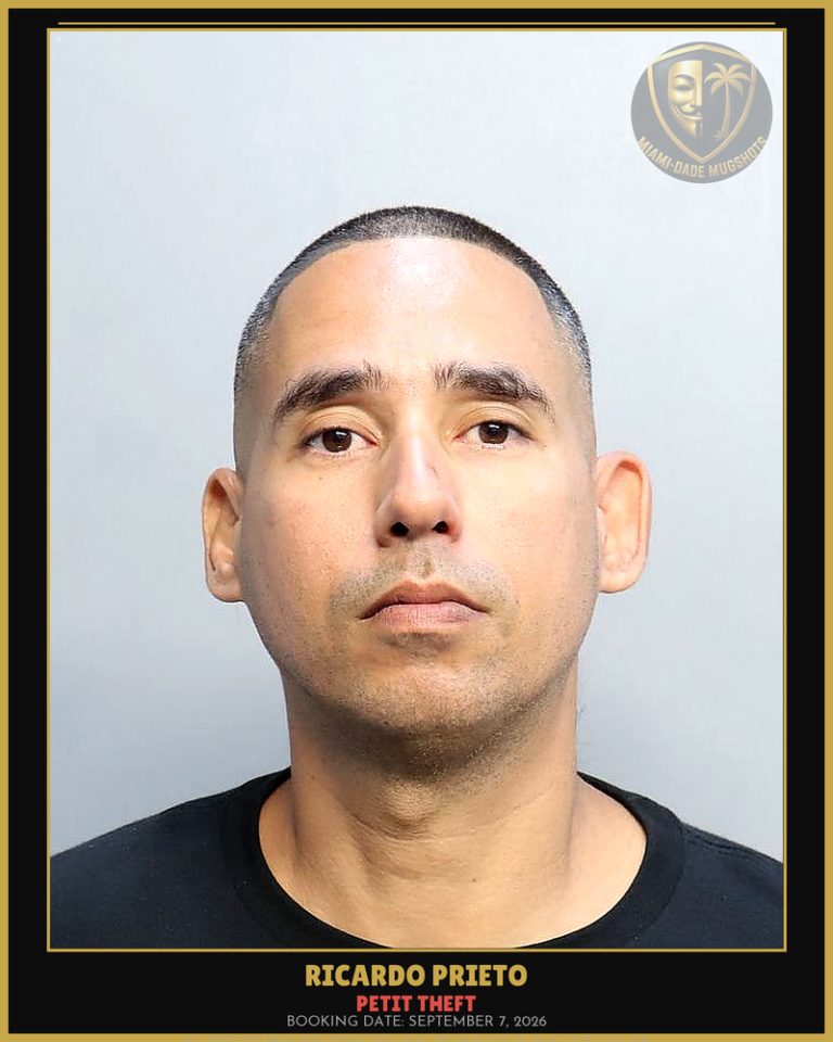 Prieto Ricardo  Manuel Arrested – PETIT THEFT – Miami-Dade County (September 7, 2026)