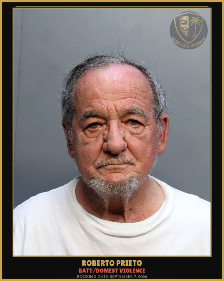 Prieto Roberto  Leopoldo Arrested – BATT/DOMEST VIOLENCE – Miami-Dade County (September 7, 2026)