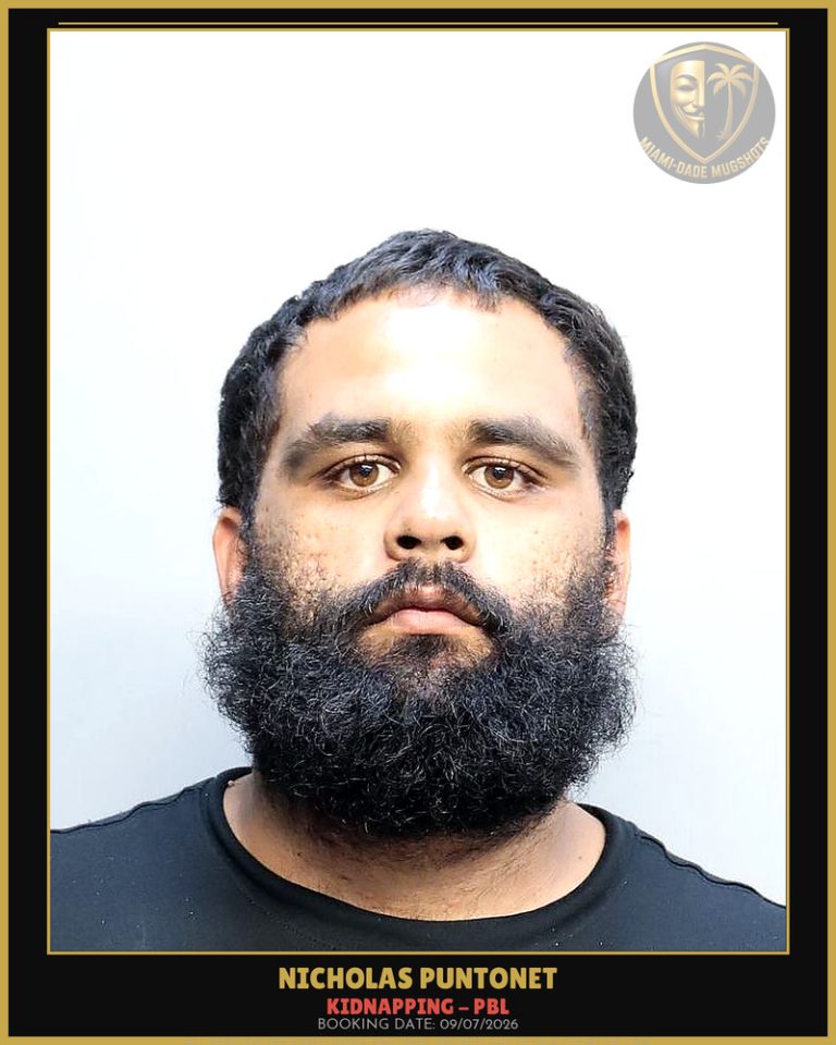 Puntonet Nicholas  Narcisco Arrested – KIDNAPPING – PBL – Miami-Dade County (Unknown)