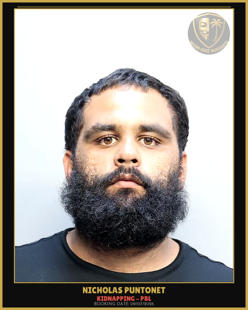 Puntonet Nicholas Narcisco Arrested – Kidnapping – Pbl – Miami-Dade County (Unknown)