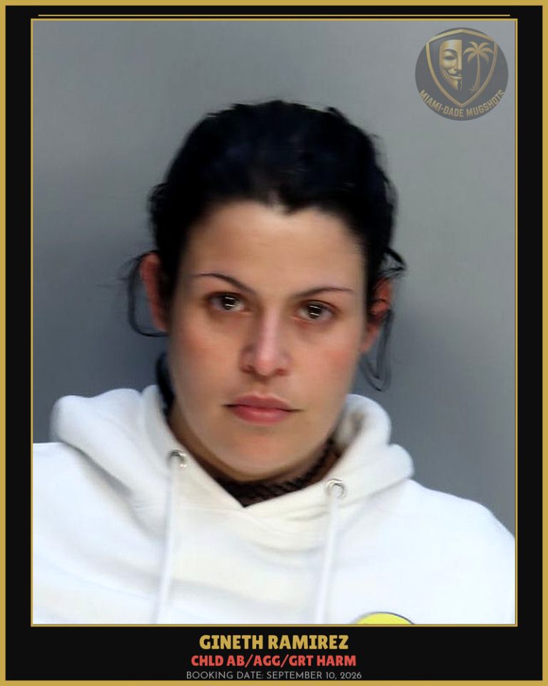 Ramirez Gineth Arrested – CHLD AB/AGG/GRT HARM – Miami-Dade County (September 10, 2026)