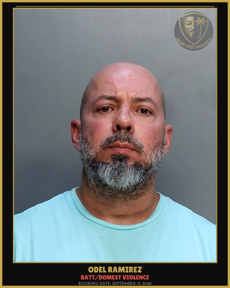Ramirez Odel Arrested – BATT/DOMEST VIOLENCE – Miami-Dade County (September 13, 2026)