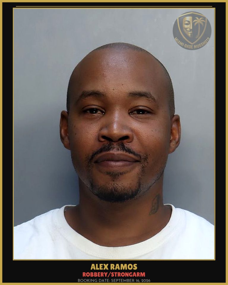 Ramos Alex  Lamar Arrested – ROBBERY/STRONGARM – Miami-Dade County (September 16, 2026)