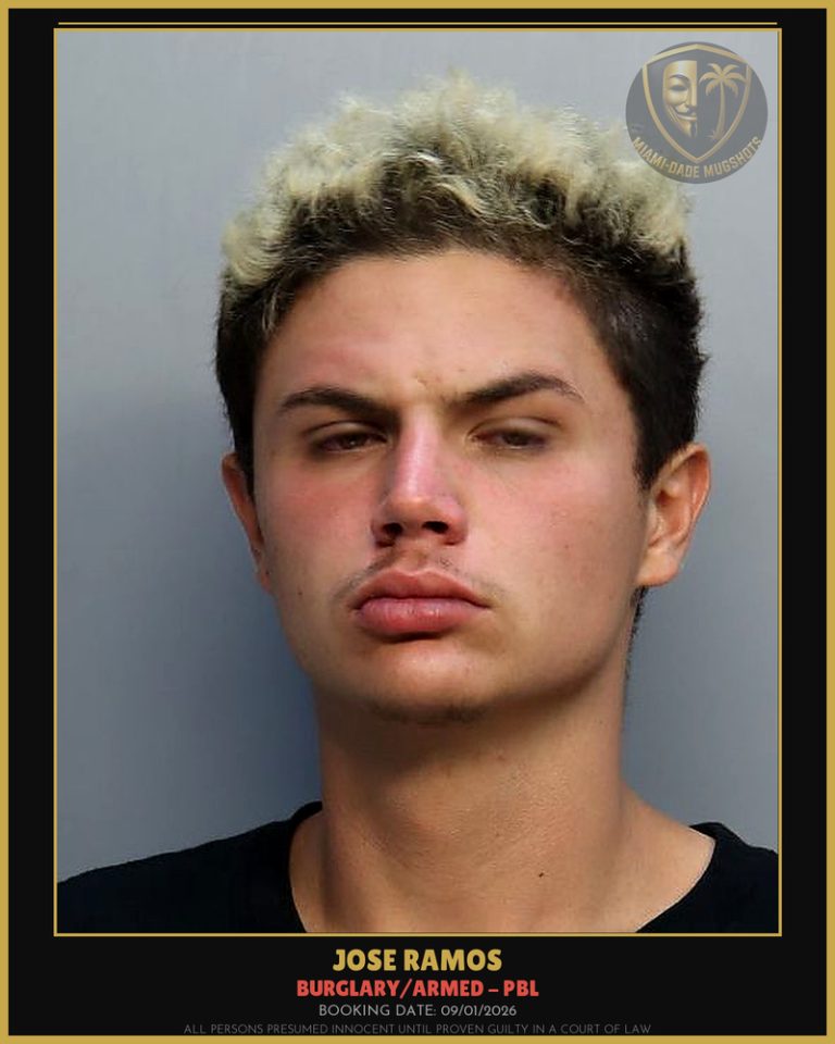 Ramos Jose David Arrested – BURGLARY/ARMED – PBL – Miami-Dade County (Unknown)