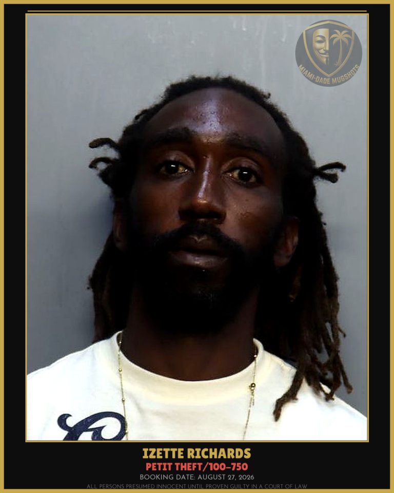 Richards Izette A Arrested – PETIT THEFT/100-750 – Miami-Dade County (August 27, 2026)