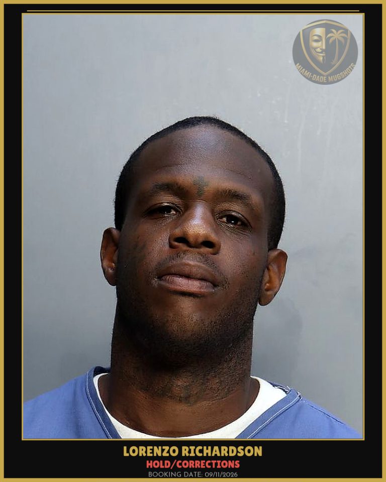 Richardson Lorenzo Arrested – HOLD/CORRECTIONS – Miami-Dade County (Unknown)