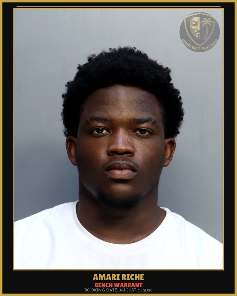 Riche Amari  Treyveon Arrested – BENCH WARRANT – Miami-Dade County (August 31, 2026)