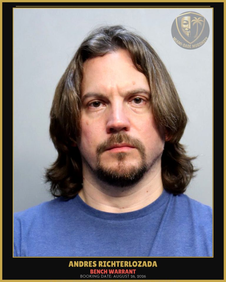 Richterlozada Andres Enrique Arrested – BENCH WARRANT – Miami-Dade County (August 26, 2026)