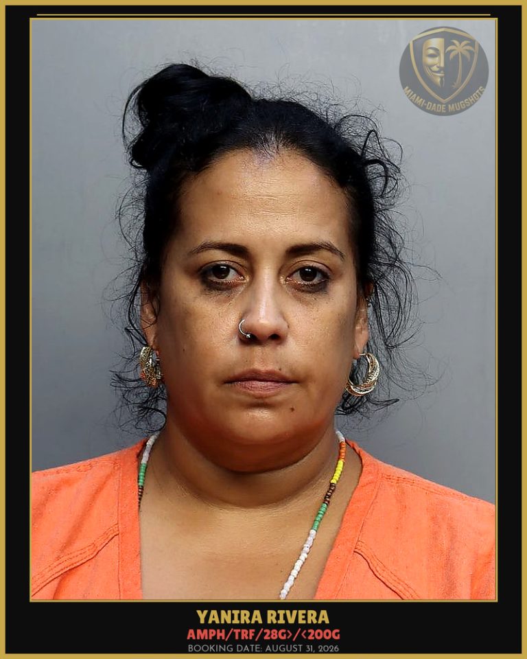 Rivera Yanira Arrested – AMPH/TRF/28G>/<200G – Miami-Dade County (August 31, 2026)