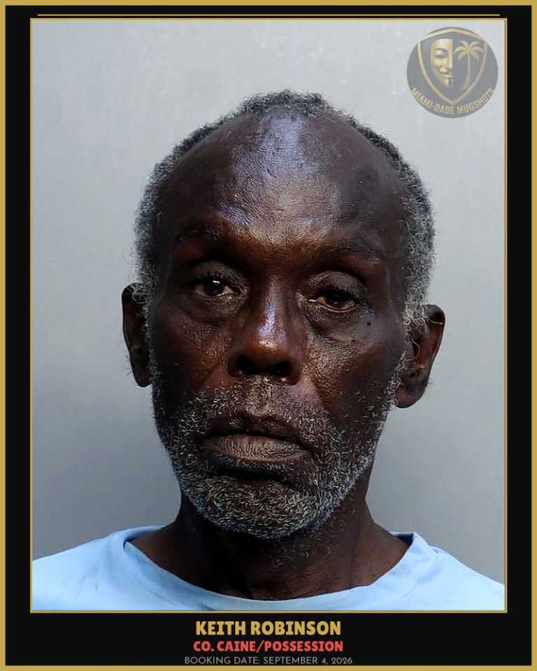 Robinson Keith Arrested – Co. Caine/POSSESSION – Miami-Dade County (September 4, 2026)