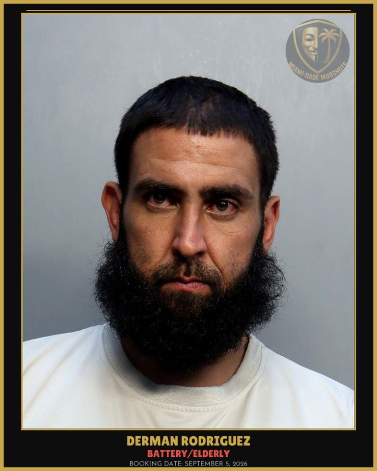 Rodriguez Derman Arrested – BATTERY/ELDERLY – Miami-Dade County (September 5, 2026)