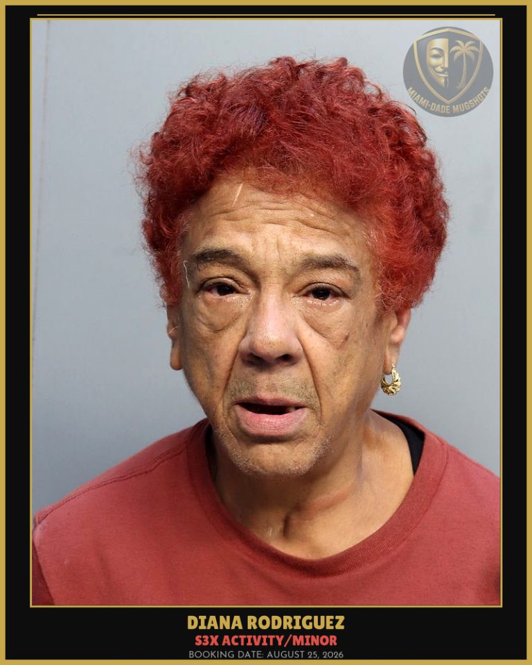 Rodriguez Diana Arrested – s3x ACTIVITY/MINOR – Miami-Dade County (August 25, 2026)