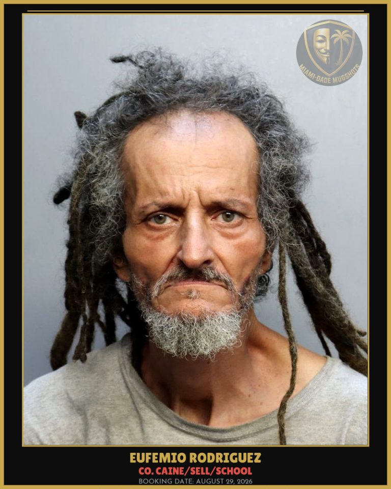 Rodriguez Eufemio Arrested – Co. Caine/SELL/SCHOOL – Miami-Dade County (August 29, 2026)