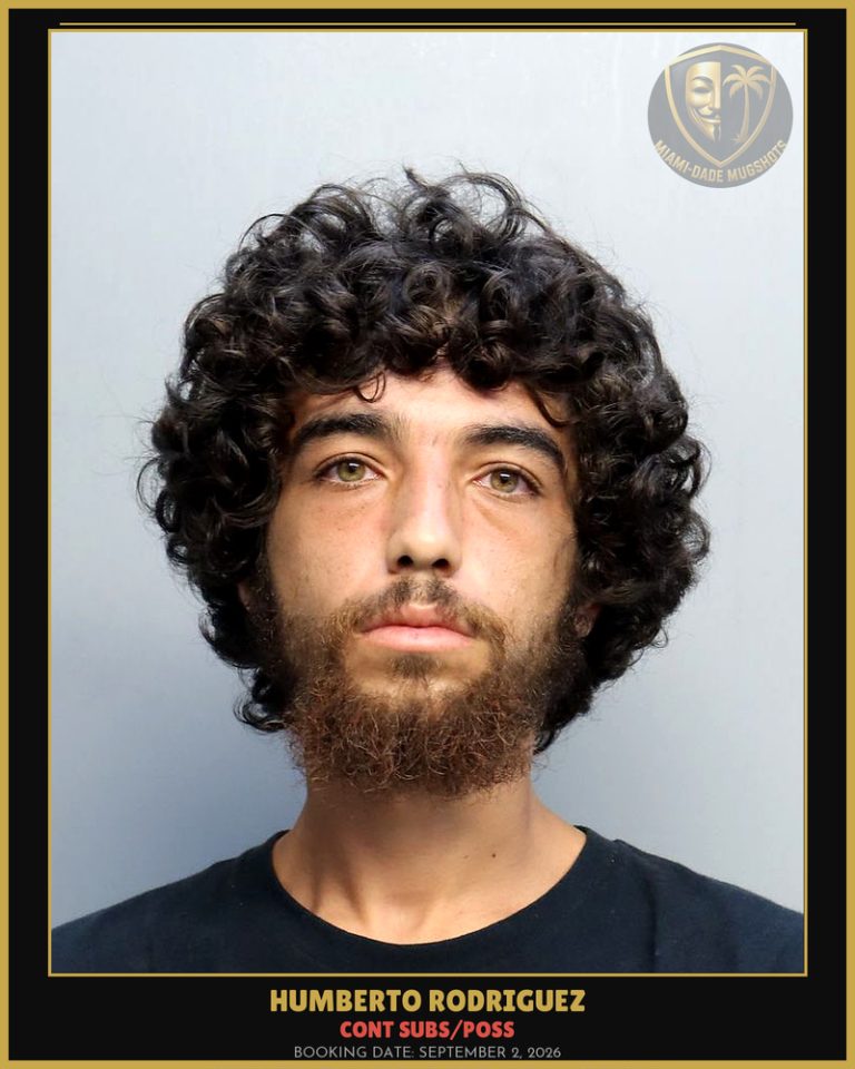 Rodriguez Humberto  Sebastian Arrested – CONT SUBS/POSS – Miami-Dade County (September 2, 2026)