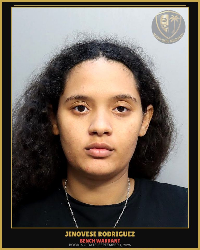 Rodriguez Jenovese Ashley Arrested – BENCH WARRANT – Miami-Dade County (September 1, 2026)