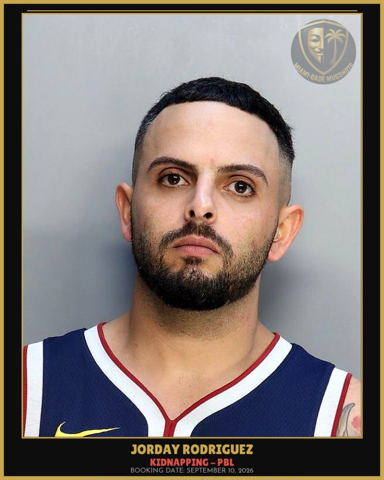 Rodriguez Jorday Arrested – KIDNAPPING – PBL – Miami-Dade County (September 10, 2026)