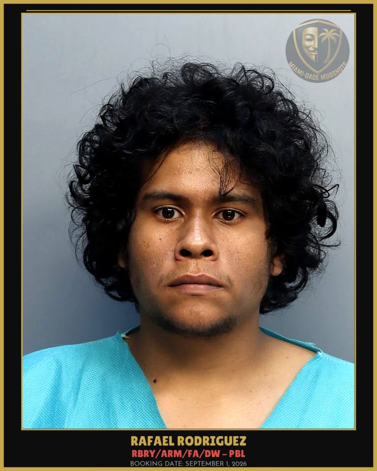 Rodriguez Rafael Issac Arrested – RBRY/ARM/FA/DW – PBL – Miami-Dade County (September 1, 2026)
