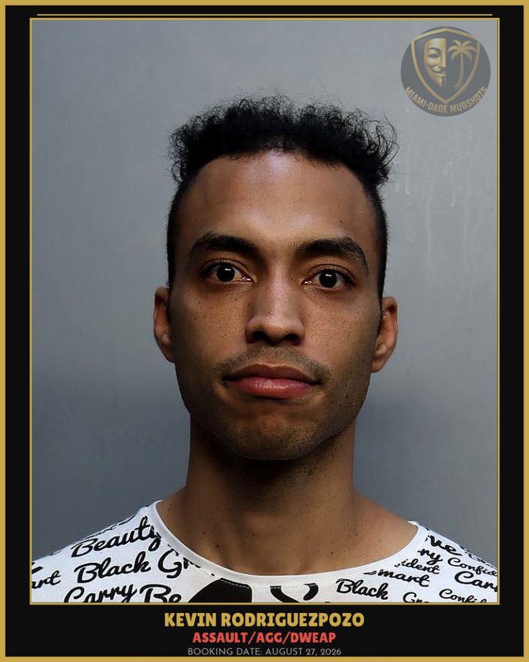 Rodriguezpozo Kevin Arrested – ASSAULT/AGG/DWEAP – Miami-Dade County (August 27, 2026)