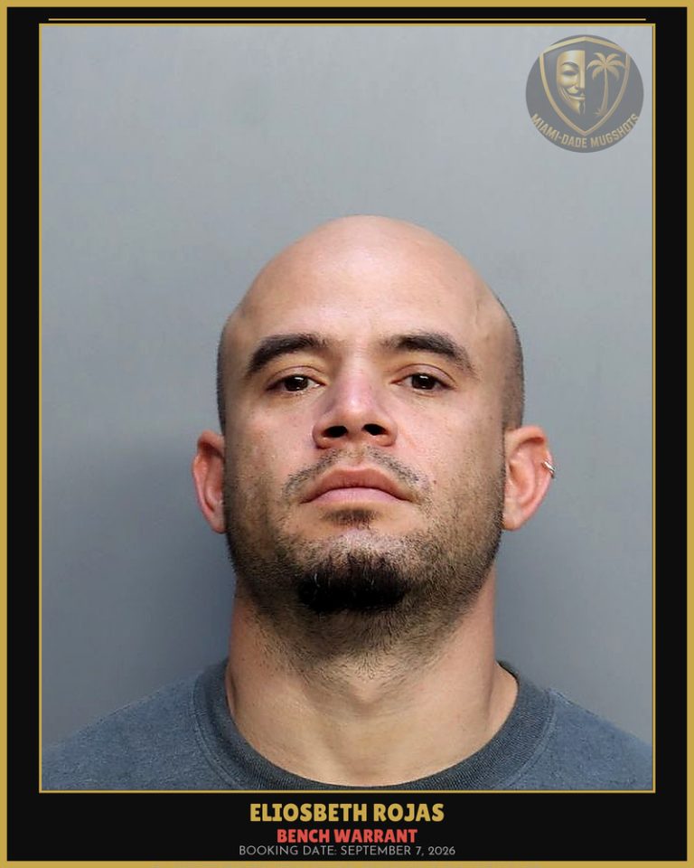 Rojas Eliosbeth Arrested – BENCH WARRANT – Miami-Dade County (September 7, 2026)