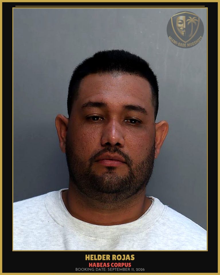 Rojas Helder Jose Arrested – HABEAS CORPUS – Miami-Dade County (September 11, 2026)