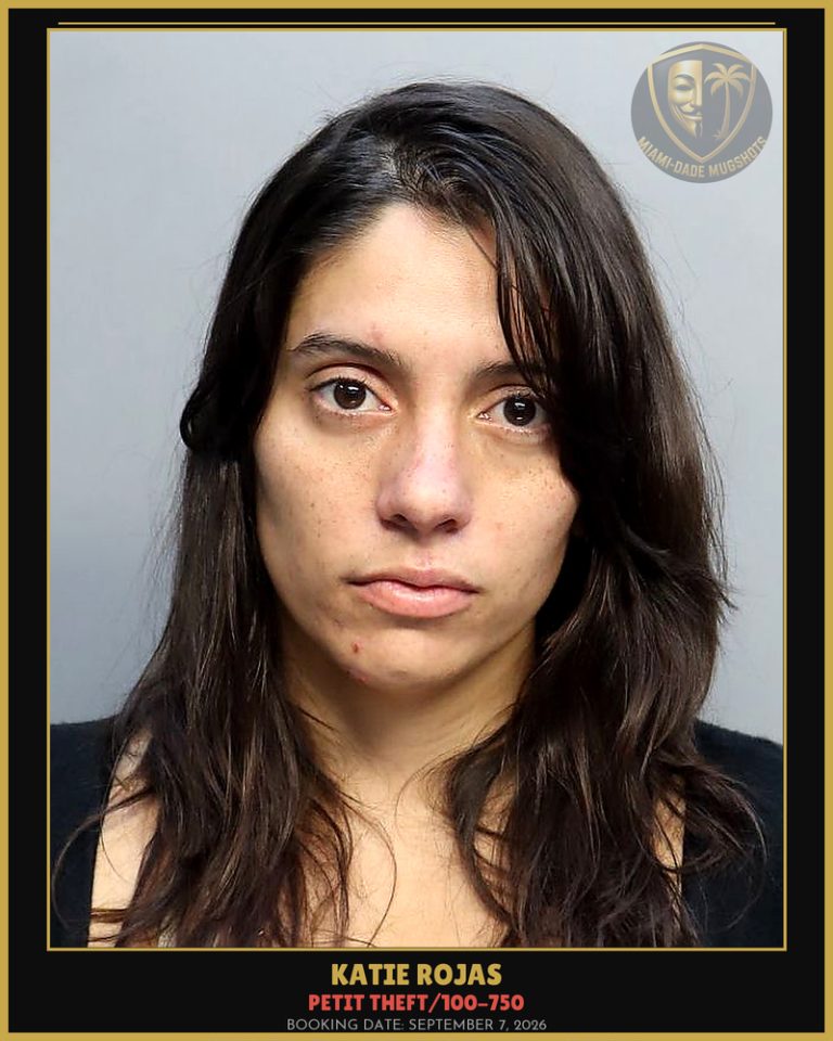 Rojas Katie Arrested – PETIT THEFT/100-750 – Miami-Dade County (September 7, 2026)