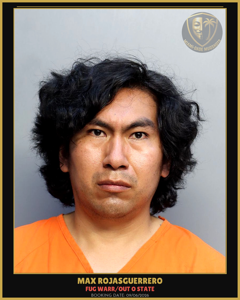 Rojasguerrero Max  J Arrested – Fug Warr/Out O State – Miami-Dade County (Unknown)