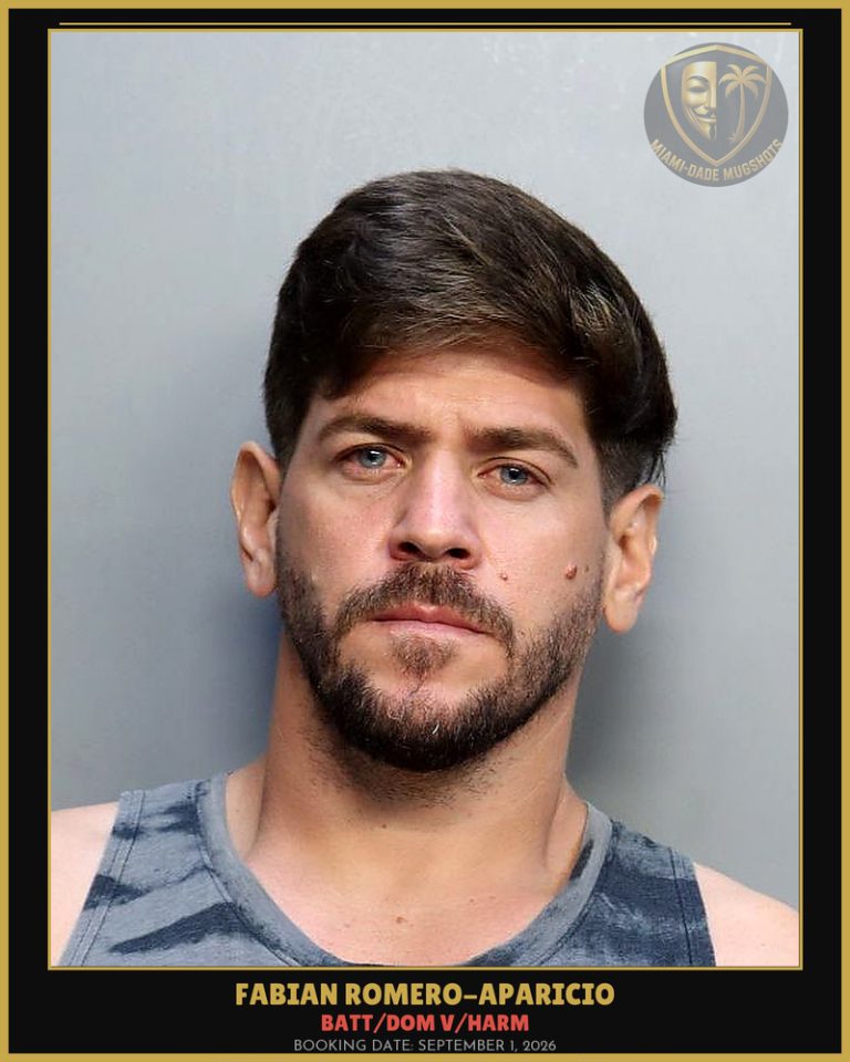 Romero-Aparicio Fabian Arrested – BATT/DOM V/HARM – Miami-Dade County (September 1, 2026)