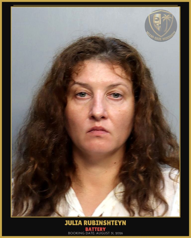 Rubinshteyn Julia Alexandra Arrested – BATTERY – Miami-Dade County (August 31, 2026)