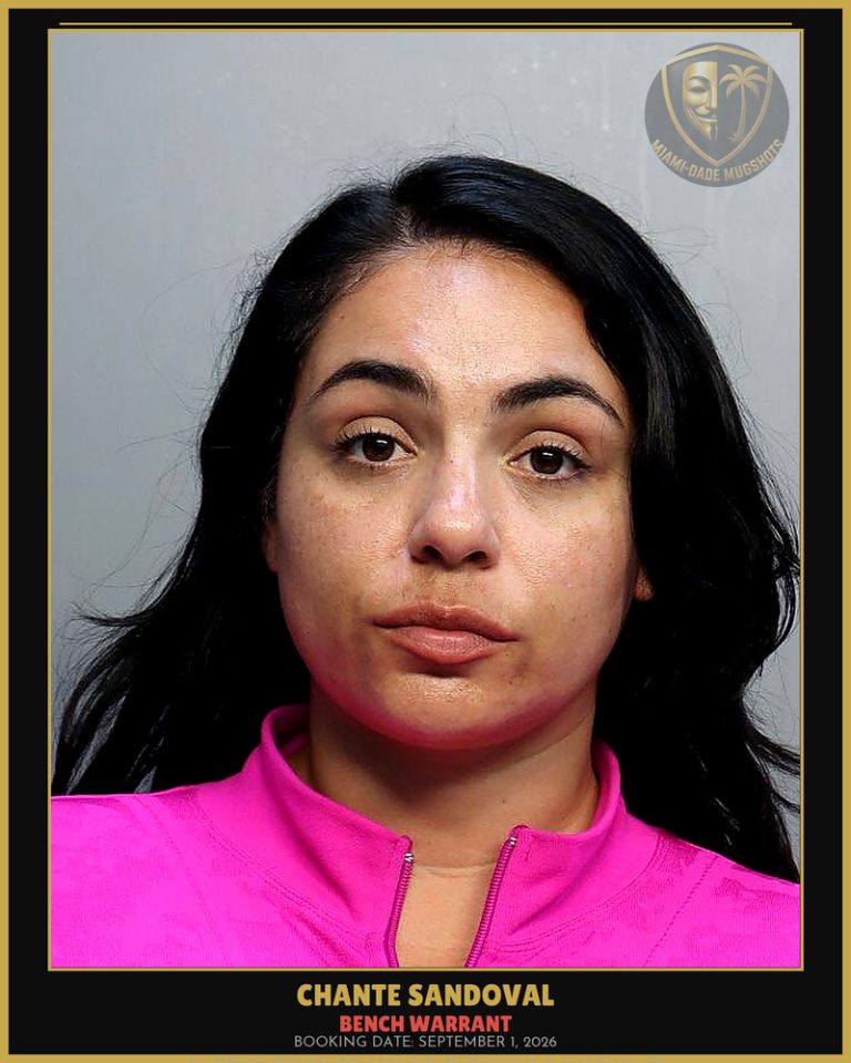Sandoval Chante Marie Arrested – BENCH WARRANT – Miami-Dade County (September 1, 2026)