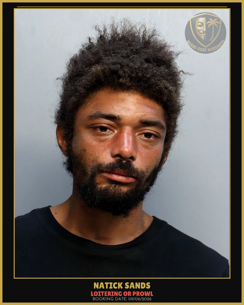 Sands Natick  Camronxavier Arrested – Loitering Or Prowl – Miami-Dade County (Unknown)
