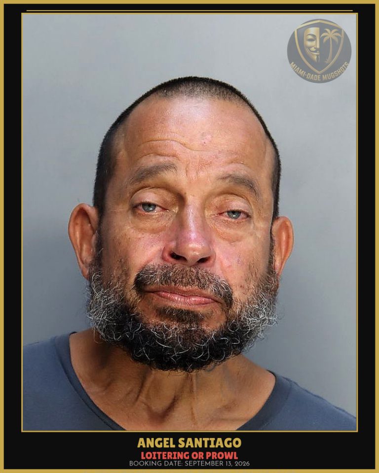 Santiago Angel Arrested – LOITERING OR PROWL – Miami-Dade County (September 13, 2026)