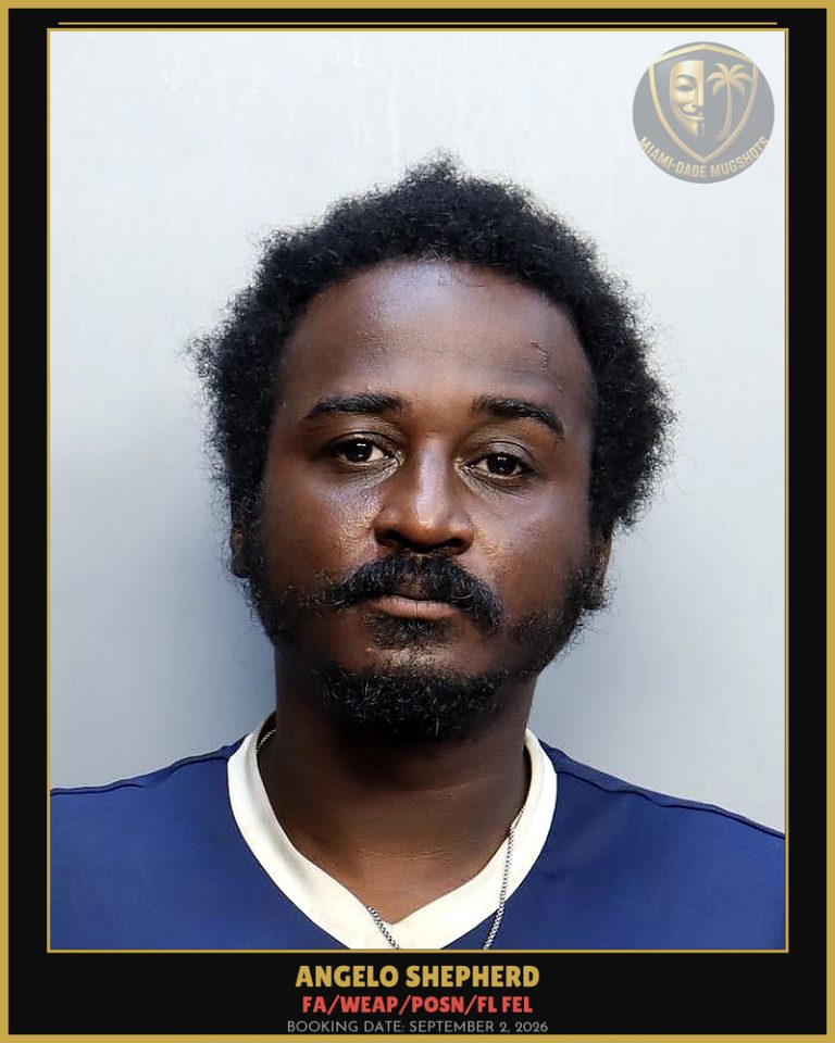 Shepherd Angelo  M Arrested – FA/WEAP/POSN/FL FEL – Miami-Dade County (September 2, 2026)