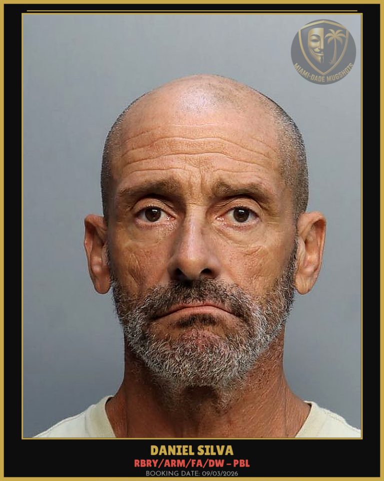 Silva Daniel Arrested – RBRY/ARM/FA/DW – PBL – Miami-Dade County (Unknown)