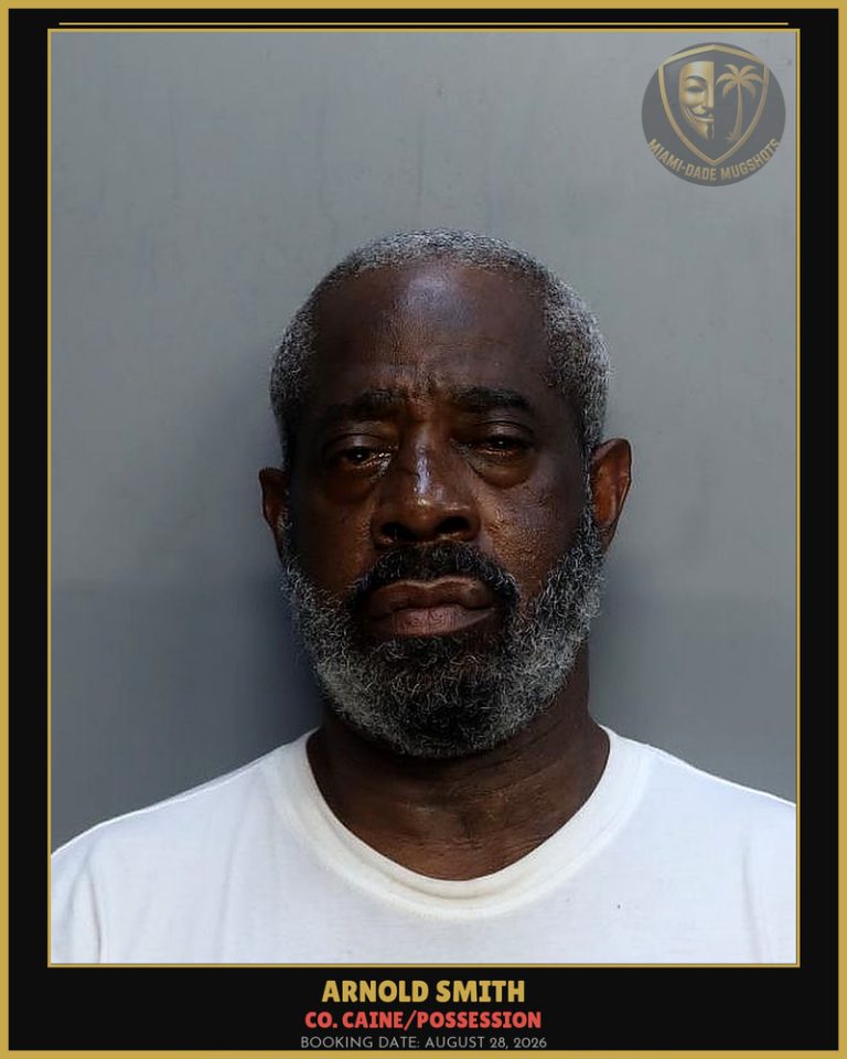 Smith Arnold David Arrested – Co. Caine/POSSESSION – Miami-Dade County (August 28, 2026)