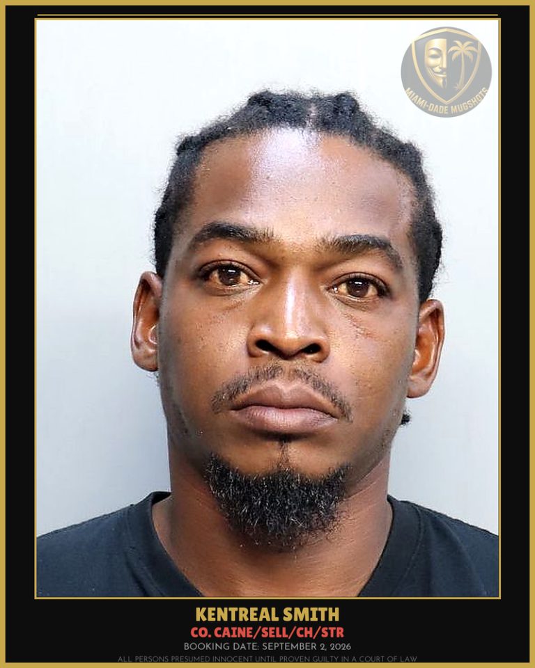 Smith Kentreal  Sharmaine Arrested – Co. Caine/SELL/CH/STR – Miami-Dade County (September 2, 2026)