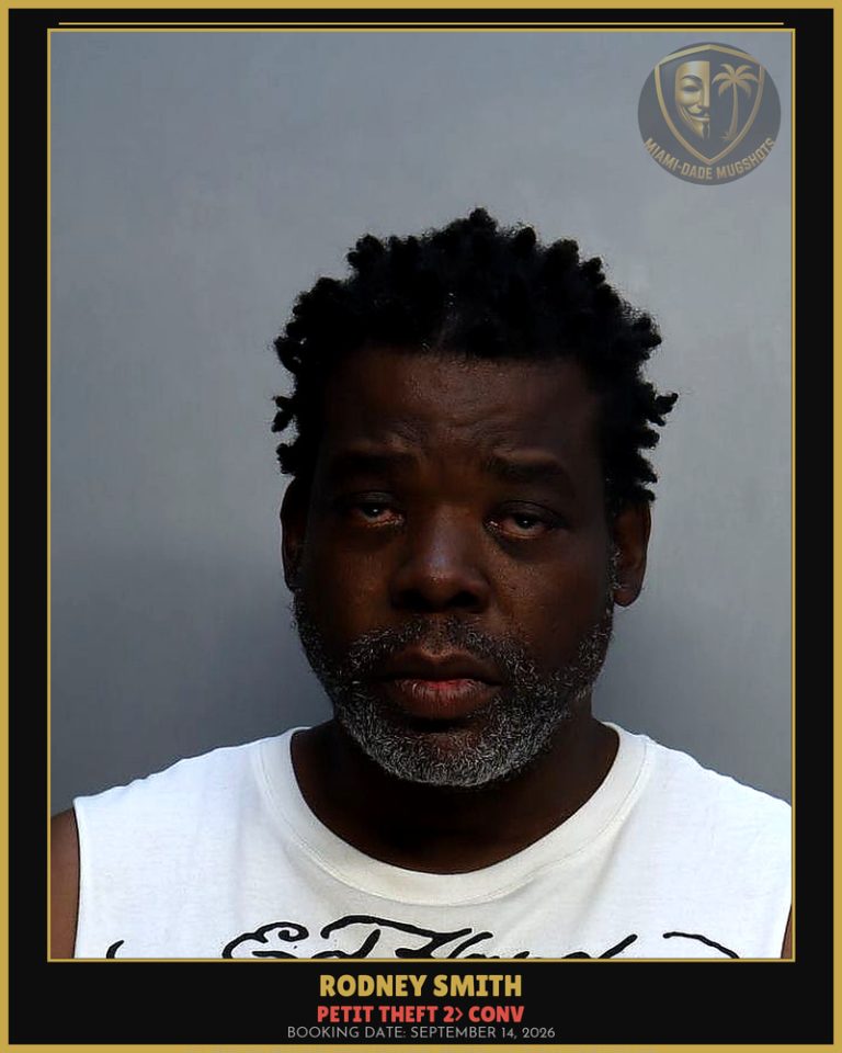 Smith Rodney Arrested – PETIT THEFT 2> CONV – Miami-Dade County (September 14, 2026)