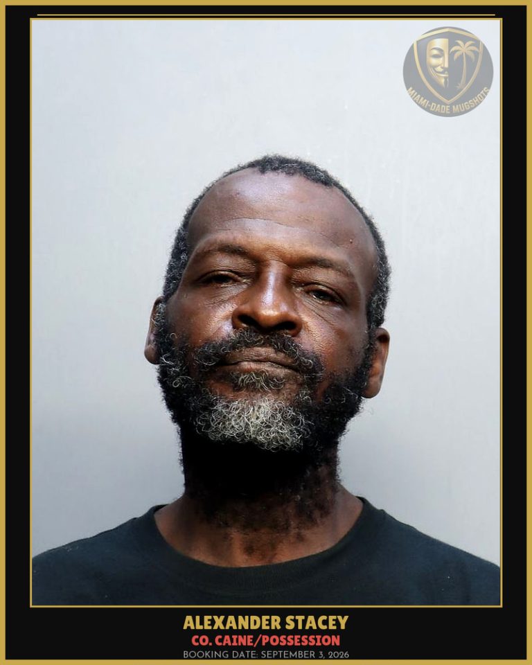 Stacey Alexander Arrested – Co. Caine/POSSESSION – Miami-Dade County (September 3, 2026)