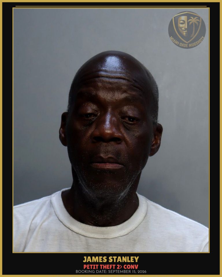 Stanley James  Louis Arrested – PETIT THEFT 2> CONV – Miami-Dade County (September 15, 2026)