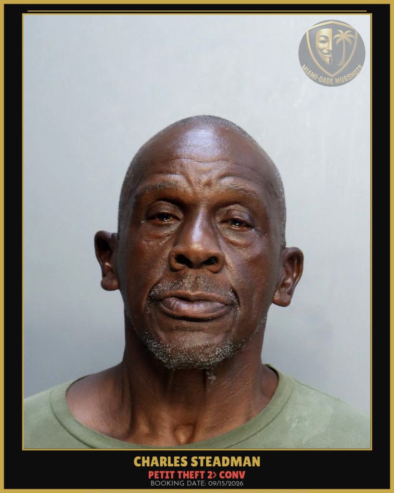 Steadman Charles Andrew Arrested – PETIT THEFT 2> CONV – Miami-Dade County (Unknown)