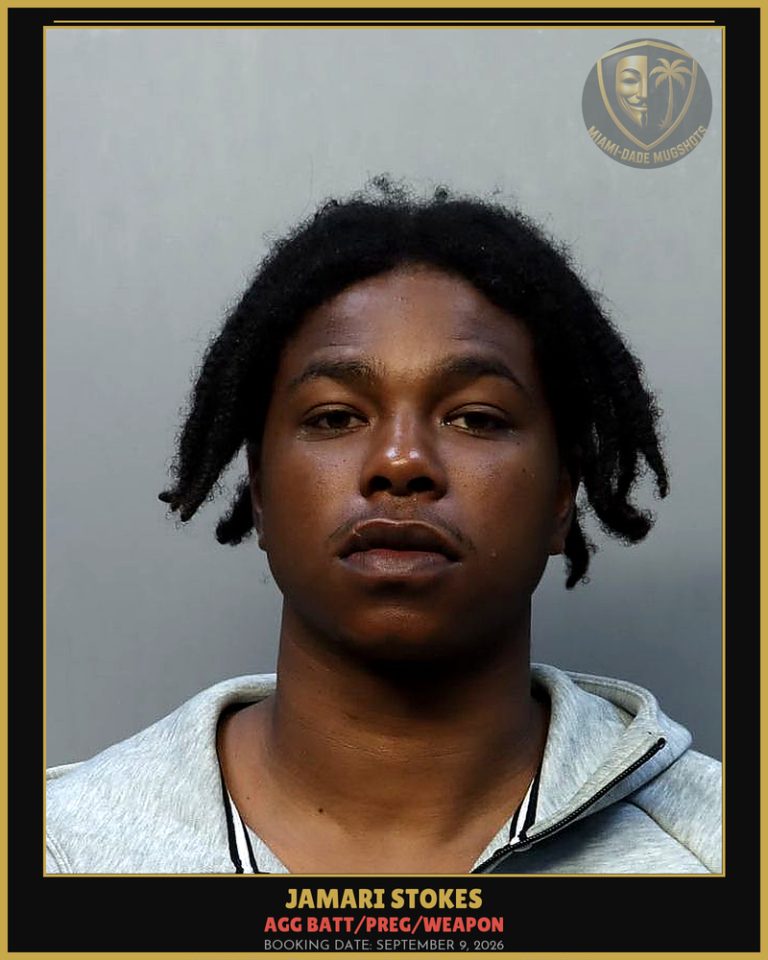 Stokes Jamari Rashad Arrested – AGG BATT/PREG/WEAPON – Miami-Dade County (September 9, 2026)