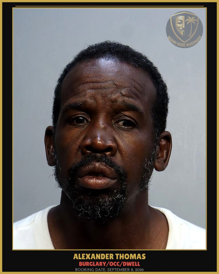 Thomas Alexander  Fitzgerald Arrested – BURGLARY/OCC/DWELL – Miami-Dade County (September 8, 2026)