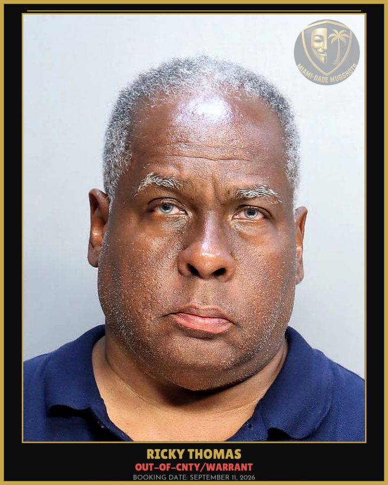 Thomas Ricky Randolf Arrested – OUT-OF-CNTY/WARRANT – Miami-Dade County (September 11, 2026)