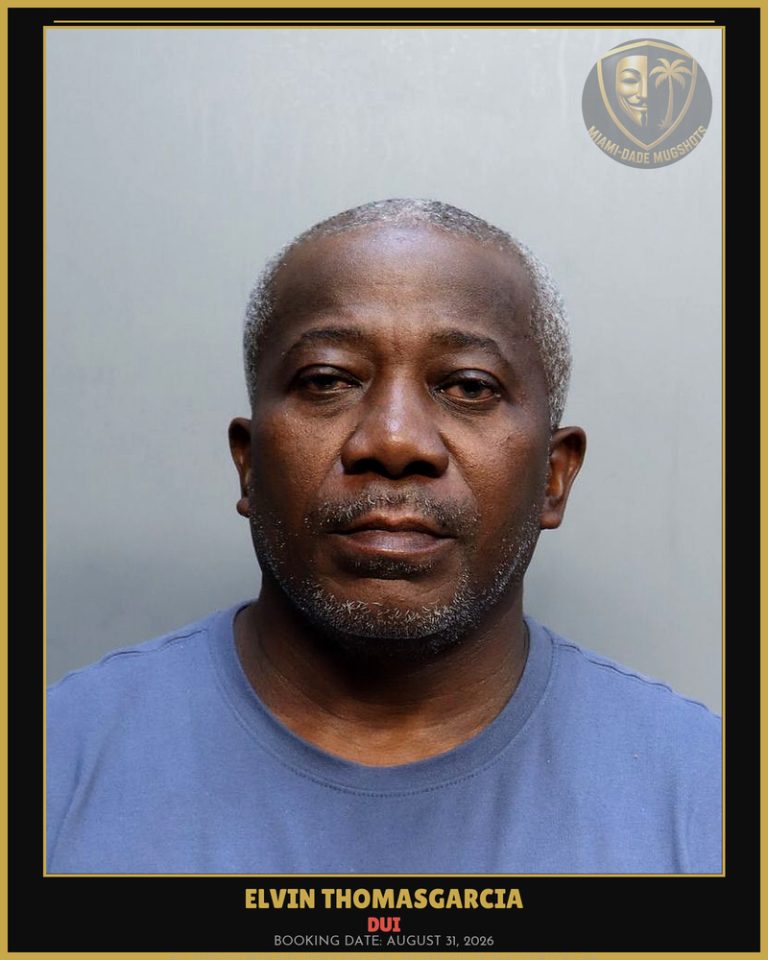Thomasgarcia Elvin Arrested – DUI – Miami-Dade County (August 31, 2026)