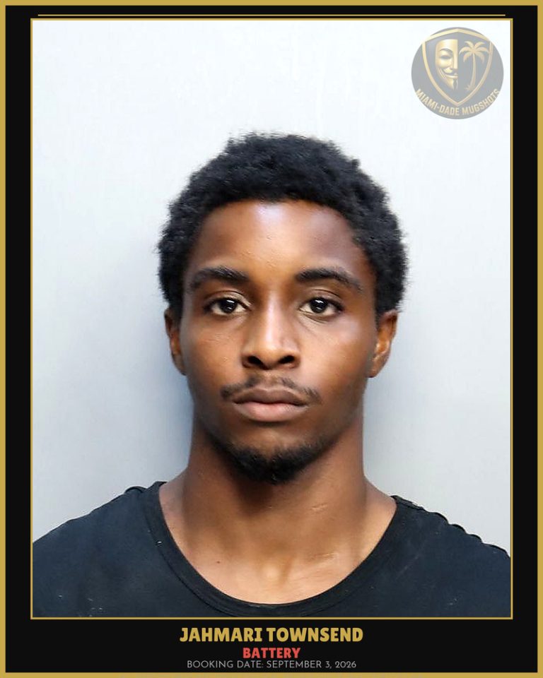 Townsend Jahmari Rashaud Arrested – BATTERY – Miami-Dade County (September 3, 2026)