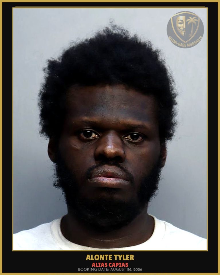 Tyler Alonte Arrested – ALIAS CAPIAS – Miami-Dade County (August 26, 2026)